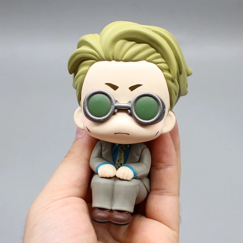 11cm Jujutsu Kaisen Gk Look Up Nanami Kento Anime Figure Q-Version Sitting =Statue Desktop Decoration Model Children'S Toy Gifts