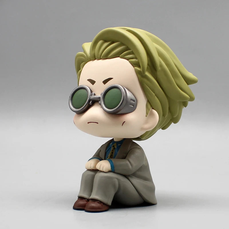 11cm Jujutsu Kaisen Gk Look Up Nanami Kento Anime Figure Q-Version Sitting =Statue Desktop Decoration Model Children'S Toy Gifts